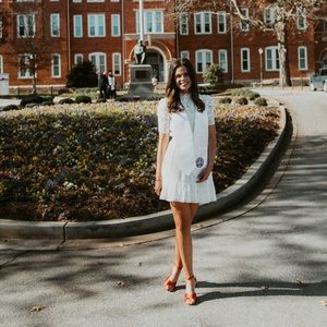 Express White/Silver Dress